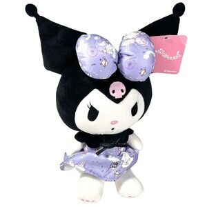Sanrio Kuromi Plush Doll Collectible Toy with Purple Skirt New with Tag